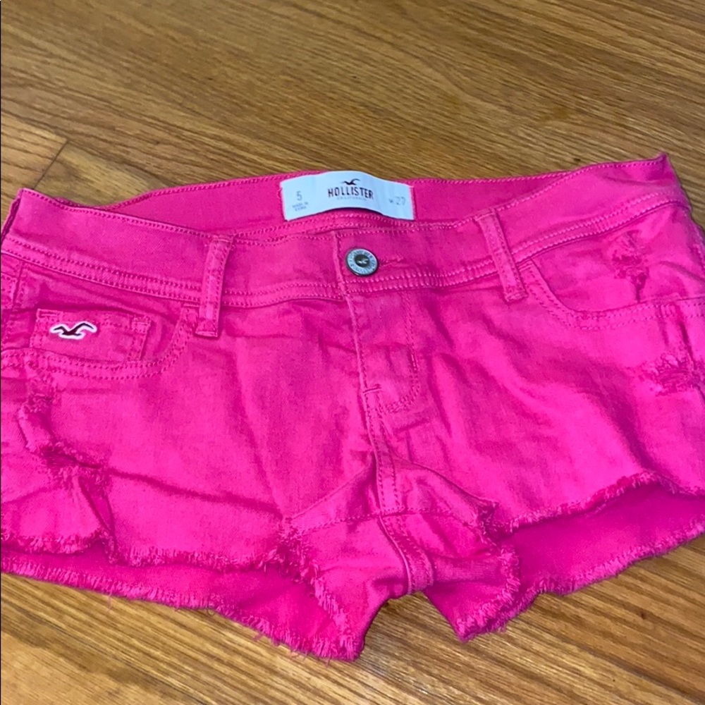 Pink hollister shorts